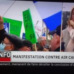 images de la manifestation  air canada du 13 novembre 2021-1